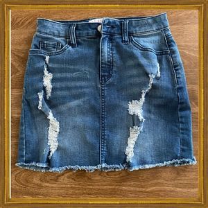 Tinseltown denim mini skirt